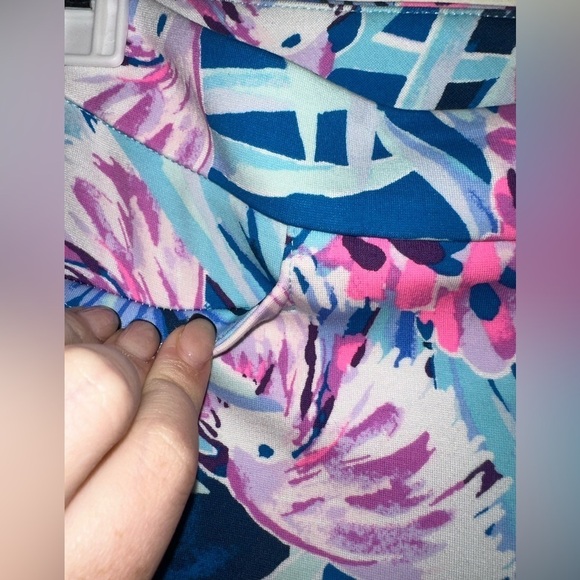 NWT Lilly Pulitzer Kelly knit skinny ankle pants Mr. Peacock B tweethearts 8 - Picture 7 of 12